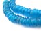 African Disk Recycled Glass Beads - Full Strand of Eco-Friendly Ghanaian Rondelle Beads - The Bead Chest (Sapphire)